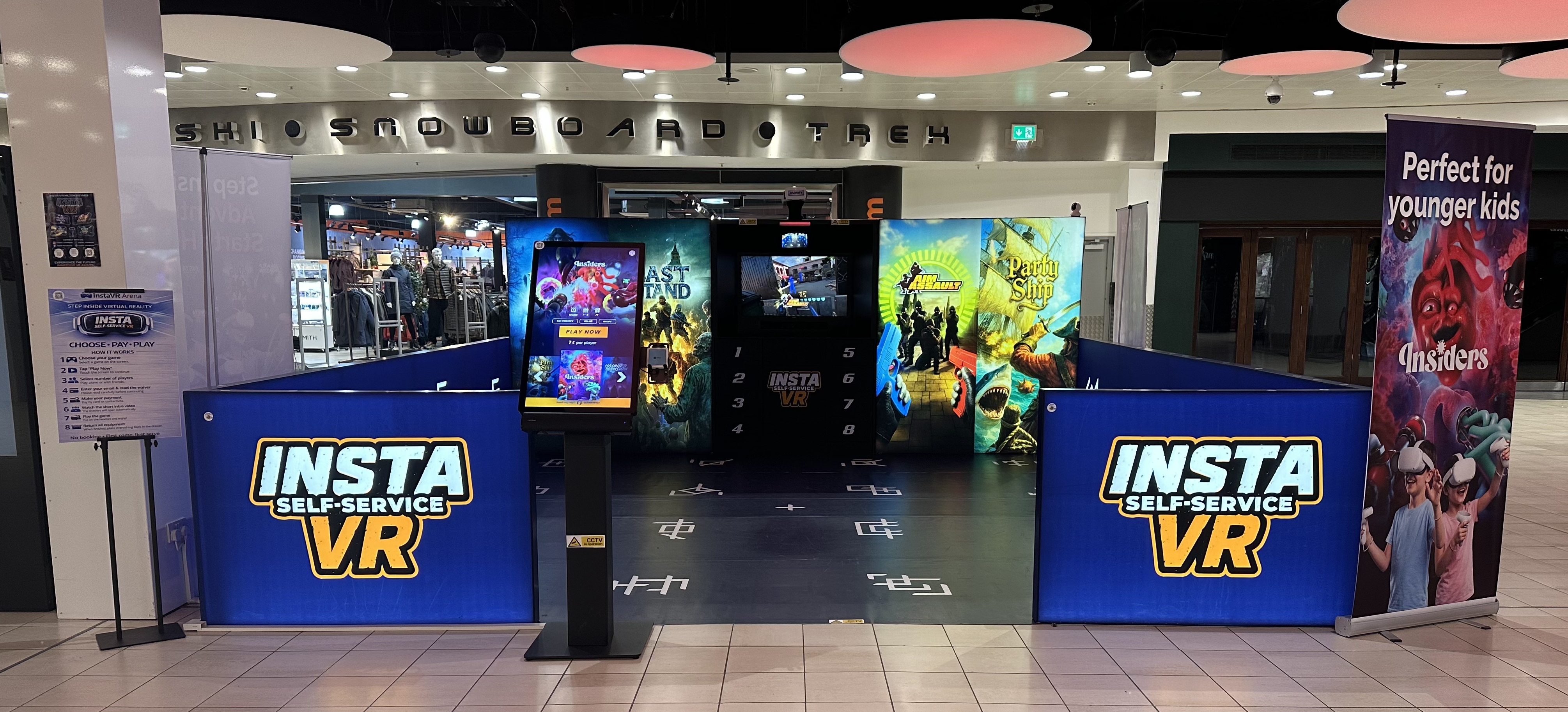 The InstaVR Arena installation at Xscape Milton Keynes